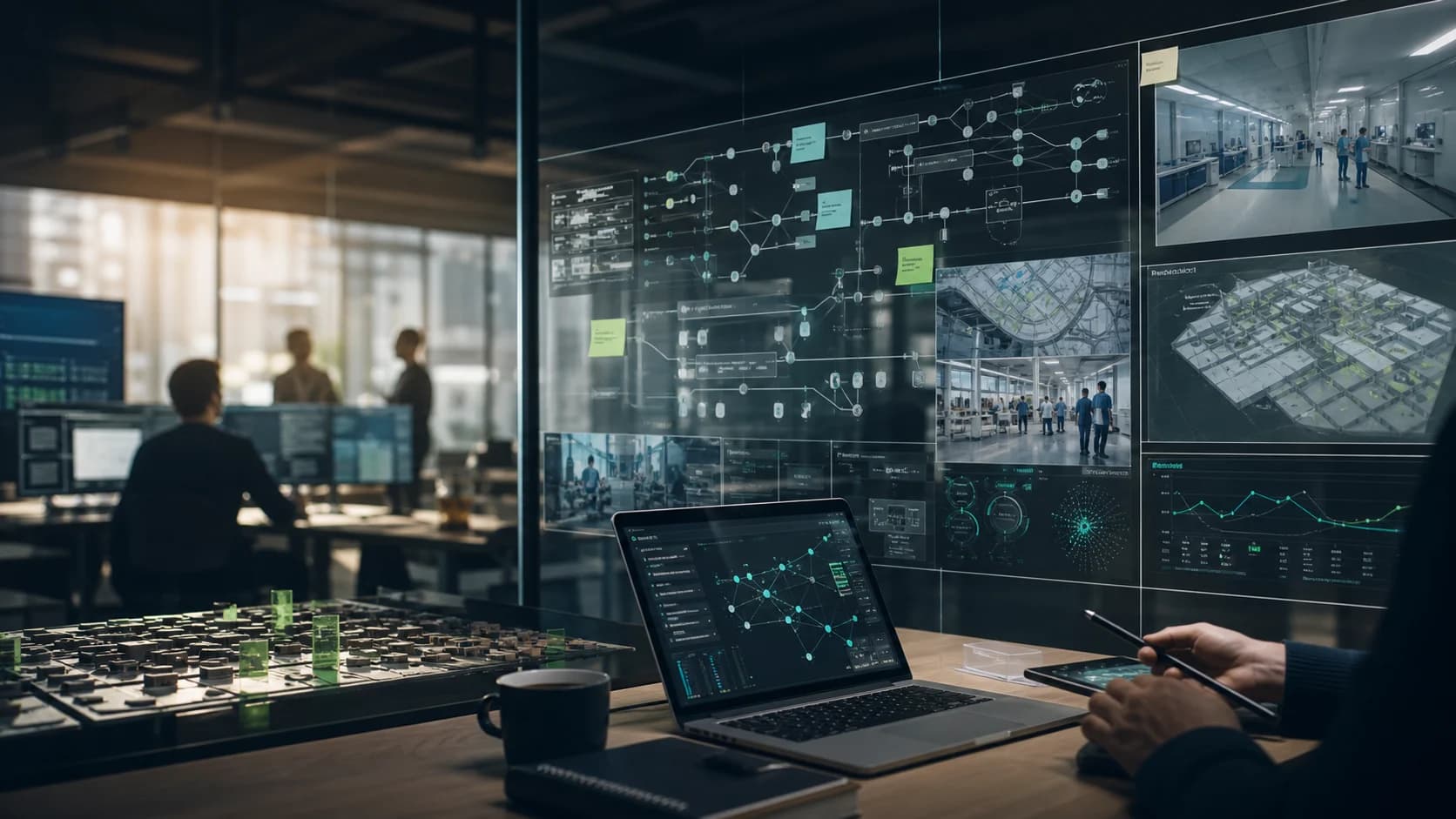 Digital product team mapping venture platform architecture
